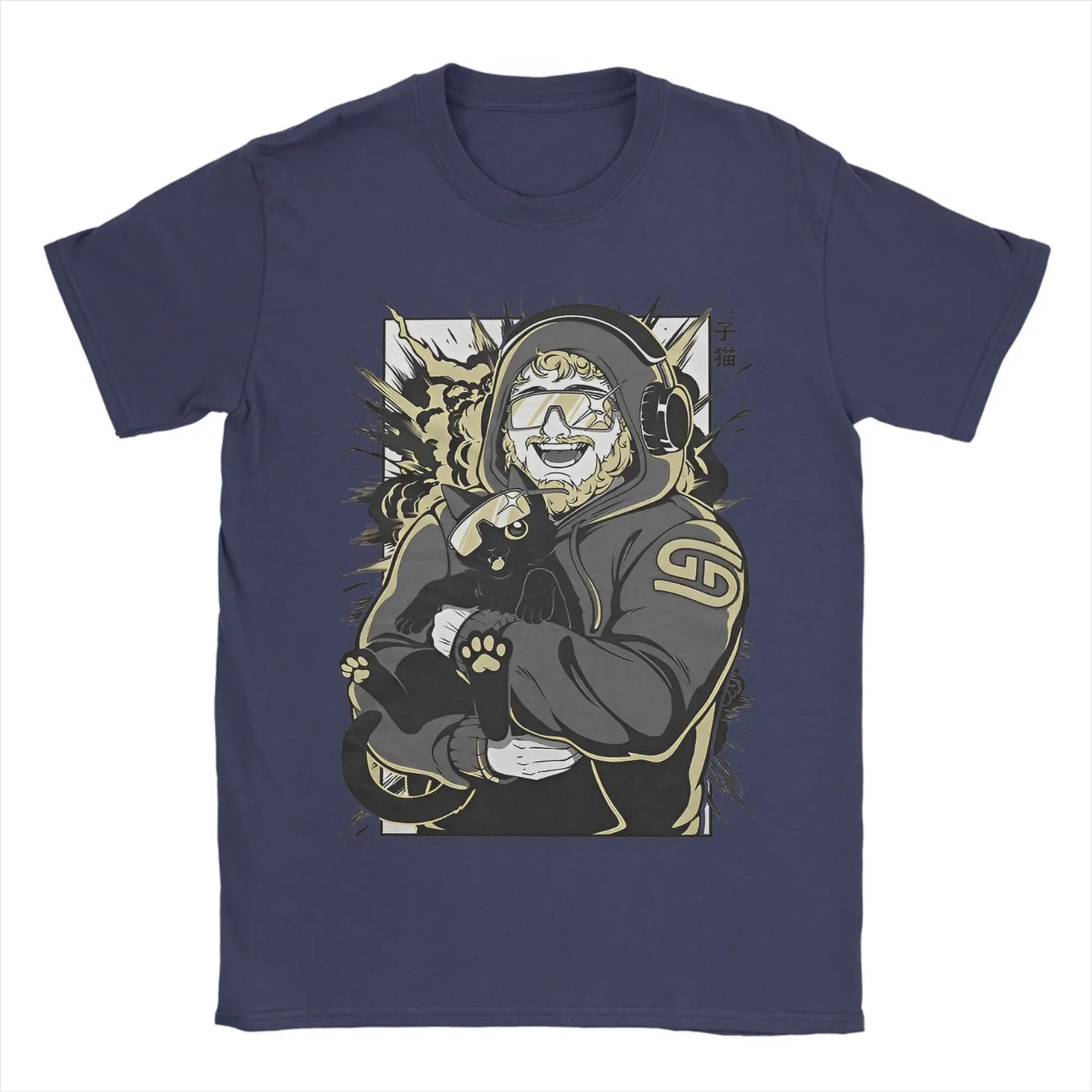 Men's T-Shirts caseoh merch Vintage Cotton Tees Short Sleeve T Shirt O Neck Clothing New Arrival