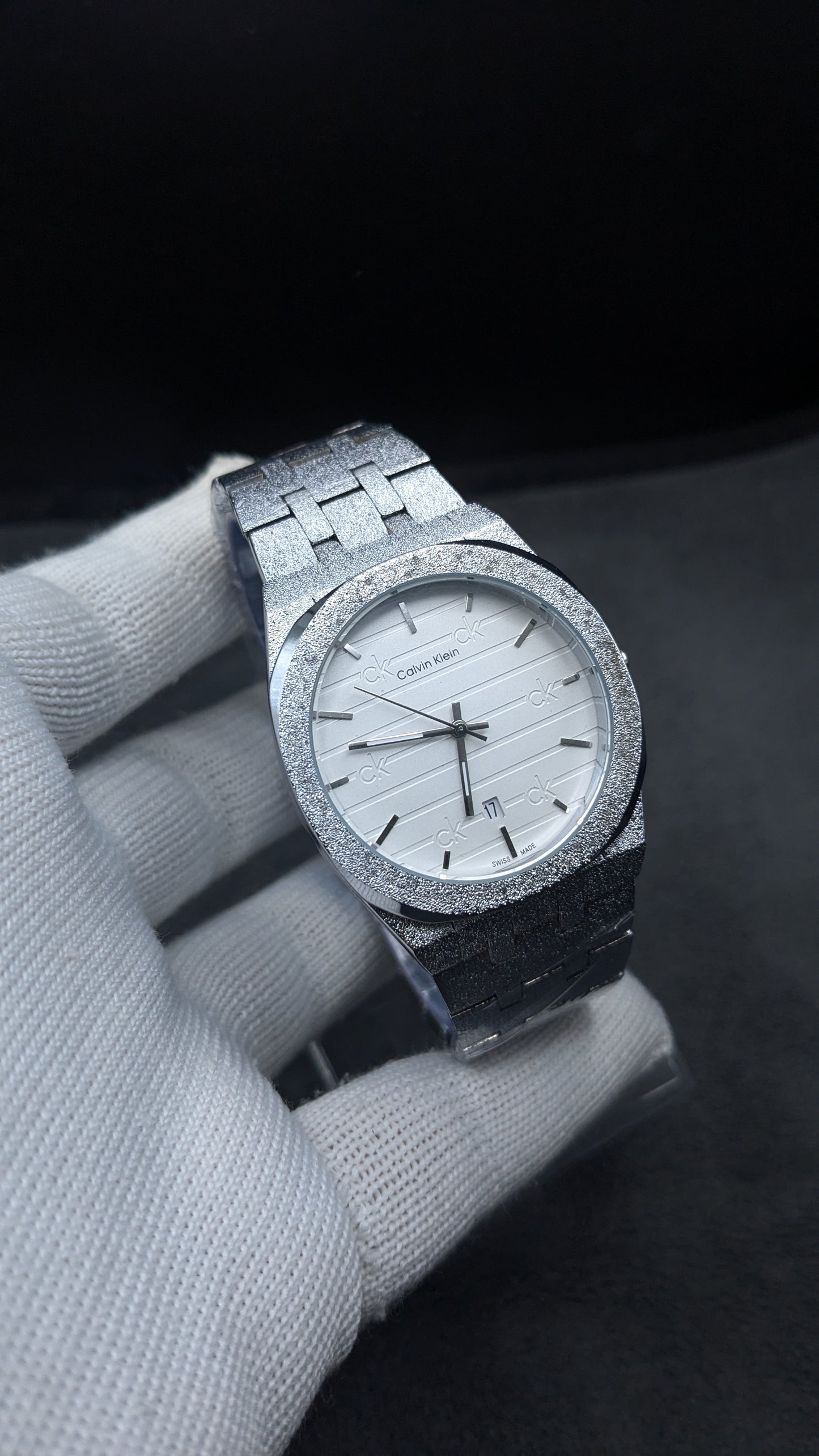 Classic Men's Watch Ice Blue Dial Business TLXT Ultra-thin Simple High-quality Stainless Steel Men's Wristwatch