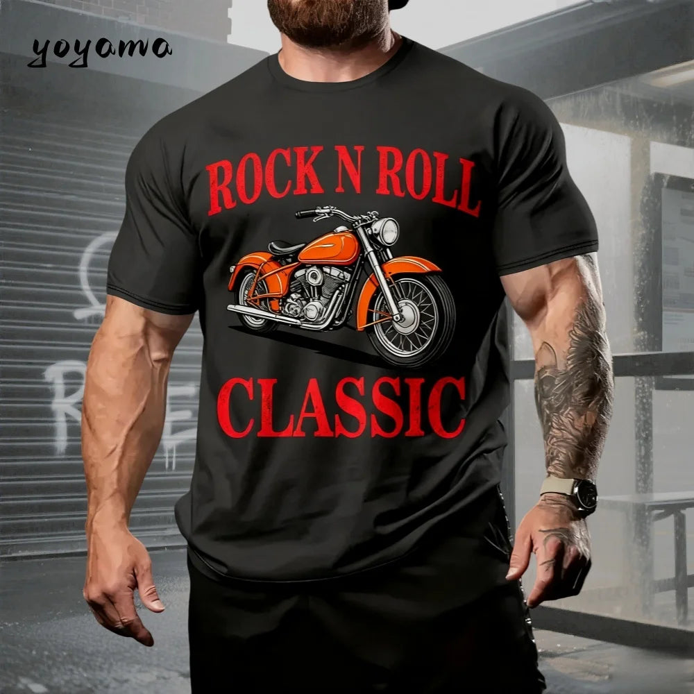 T-Shirts Classic Car Graphic 3D Print T-Shirt Summer Men O-Neck Men Short Sleeve Tee Outdoor Casual T-Shirt Fashion Men Clothing