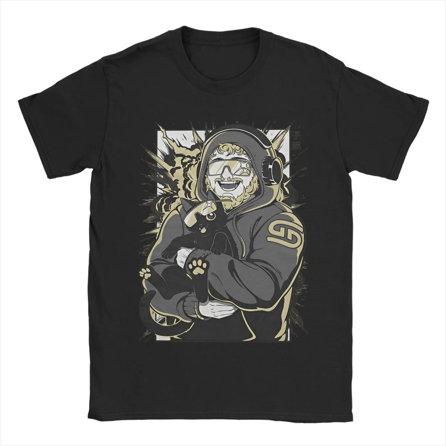 Men's T-Shirts caseoh merch Vintage Cotton Tees Short Sleeve  T Shirt O Neck Clothing New Arrival