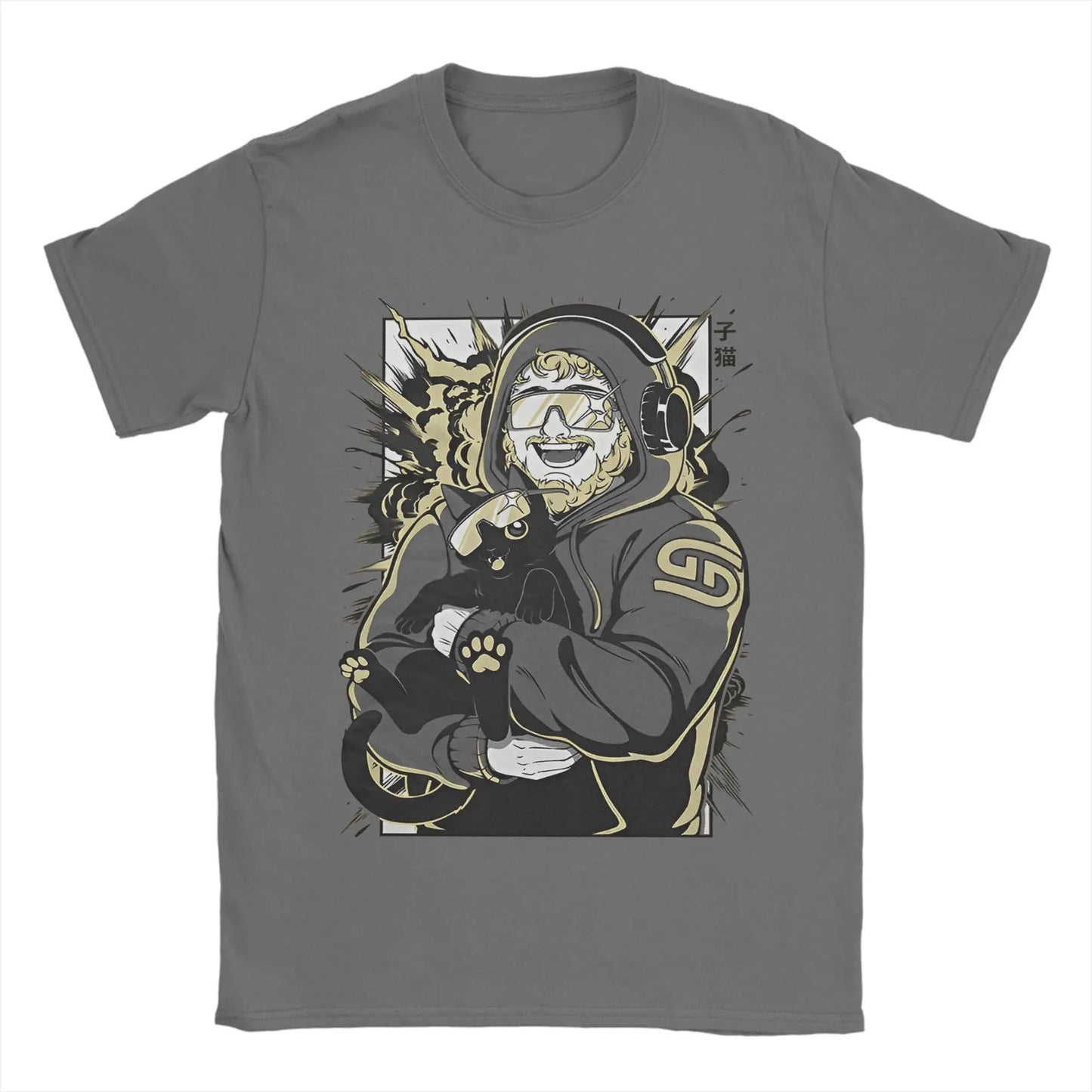 Men's T-Shirts caseoh merch Vintage Cotton Tees Short Sleeve  T Shirt O Neck Clothing New Arrival