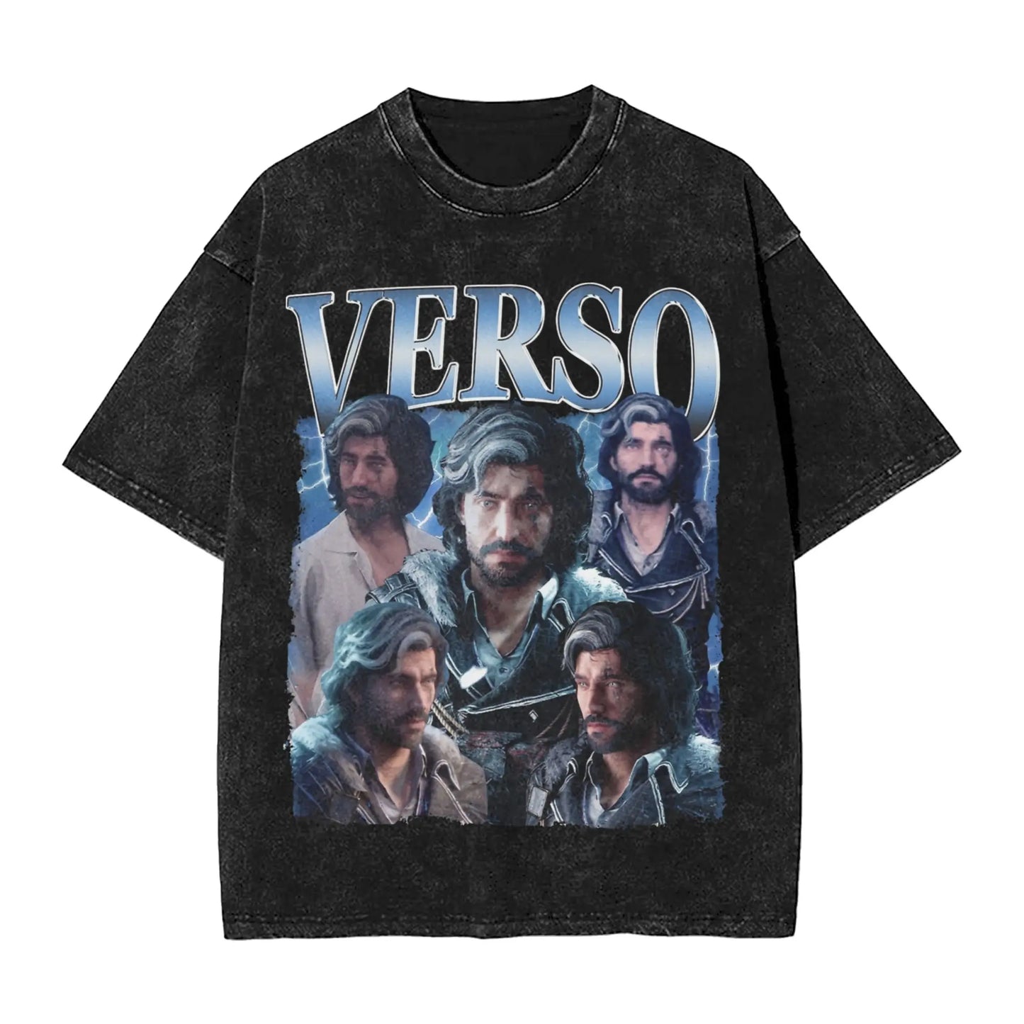 Washed T Shirts Game Fantasy Clair Obscur Expedition 33 Hip Hop Vintage T-Shirts Harajuku Short Sleeve Printed Tops Tees for Men