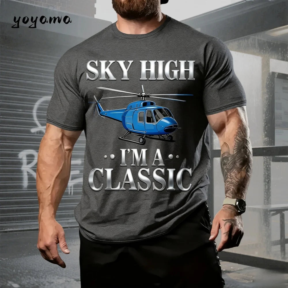 T-Shirts Classic Car Graphic 3D Print T-Shirt Summer Men O-Neck Men Short Sleeve Tee Outdoor Casual T-Shirt Fashion Men Clothing