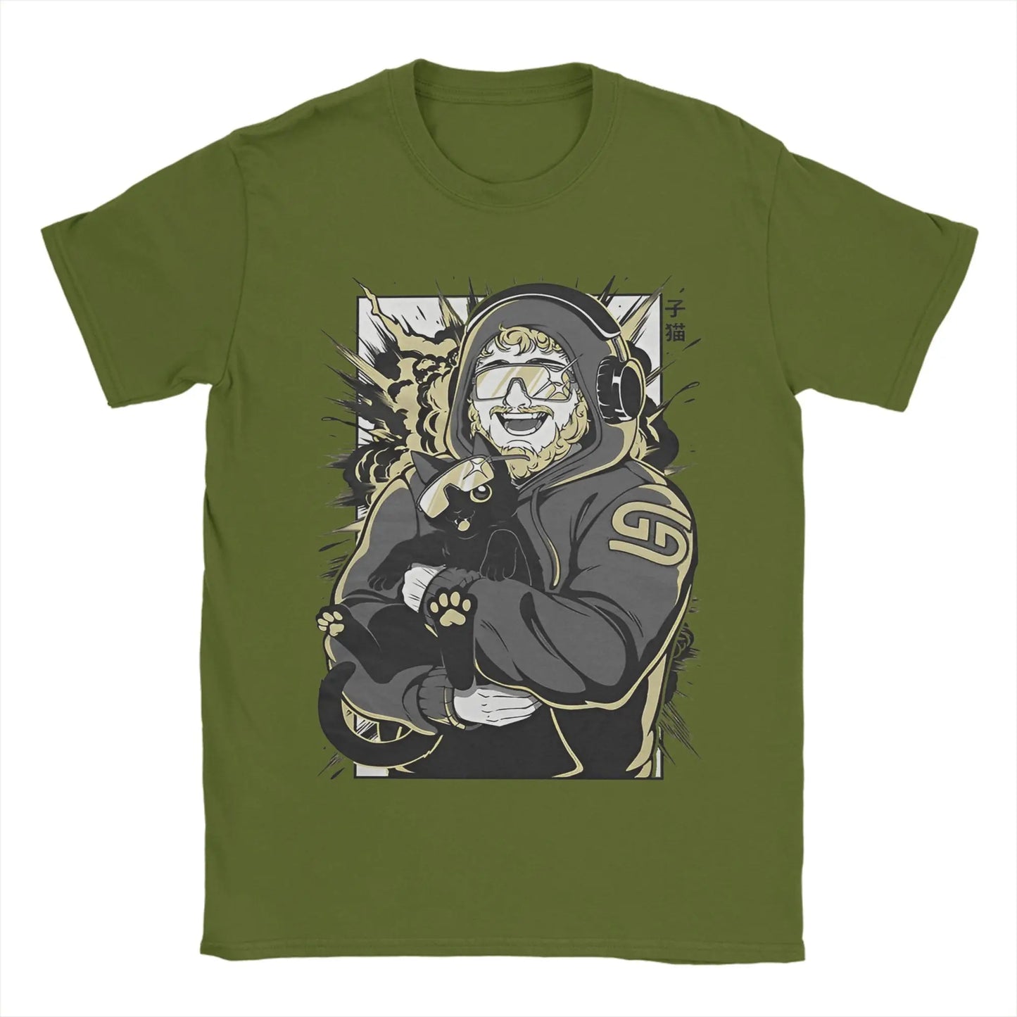 Men's T-Shirts caseoh merch Vintage Cotton Tees Short Sleeve  T Shirt O Neck Clothing New Arrival