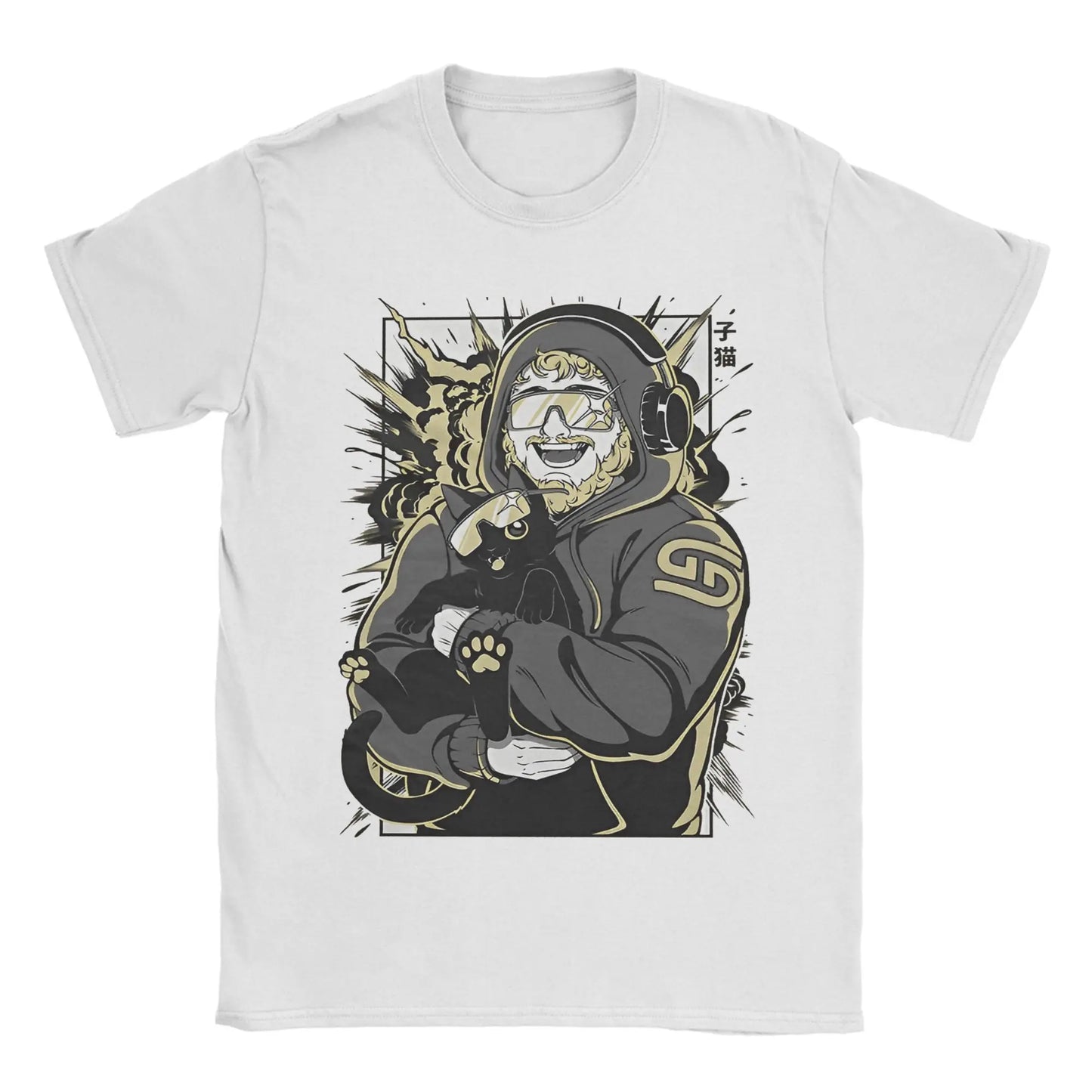 Men's T-Shirts caseoh merch Vintage Cotton Tees Short Sleeve  T Shirt O Neck Clothing New Arrival