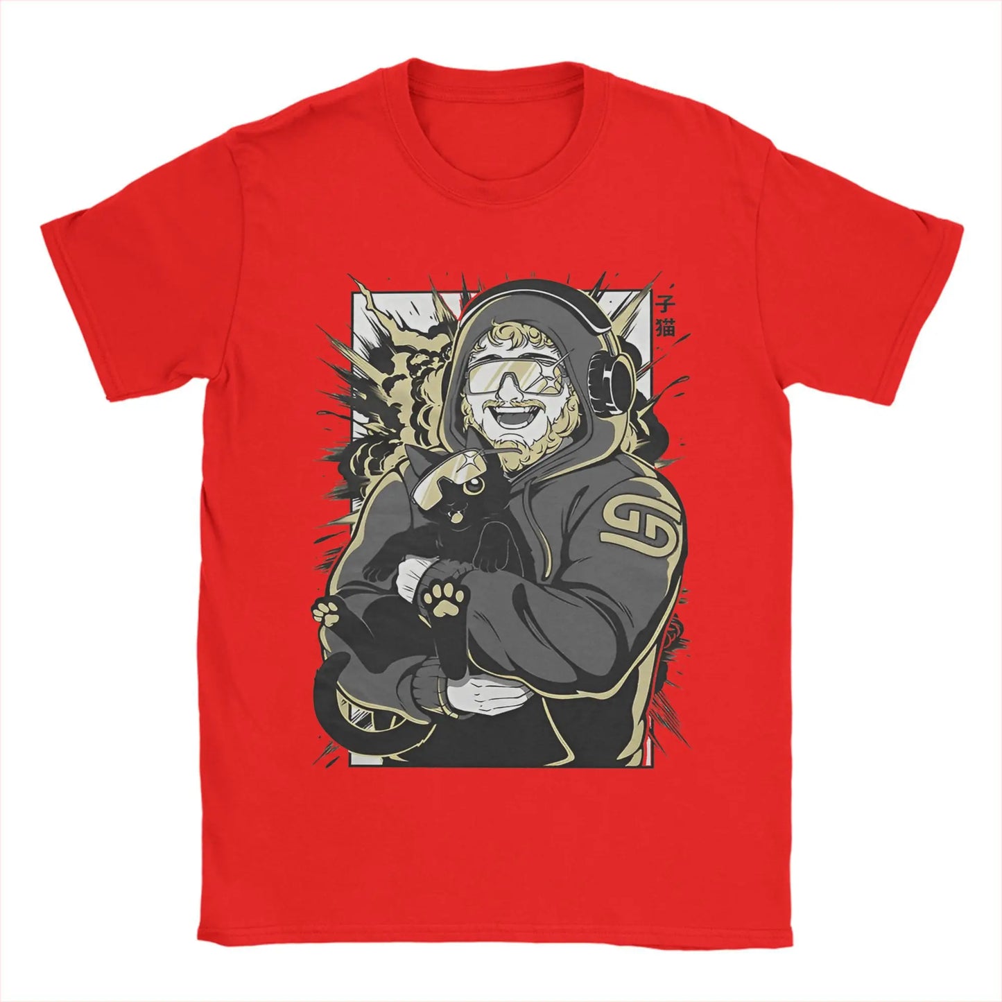 Men's T-Shirts caseoh merch Vintage Cotton Tees Short Sleeve  T Shirt O Neck Clothing New Arrival