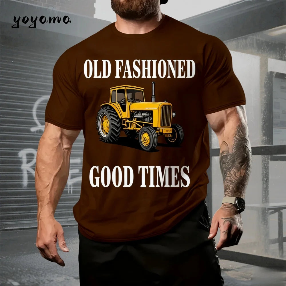 T-Shirts Classic Car Graphic 3D Print T-Shirt Summer Men O-Neck Men Short Sleeve Tee Outdoor Casual T-Shirt Fashion Men Clothing