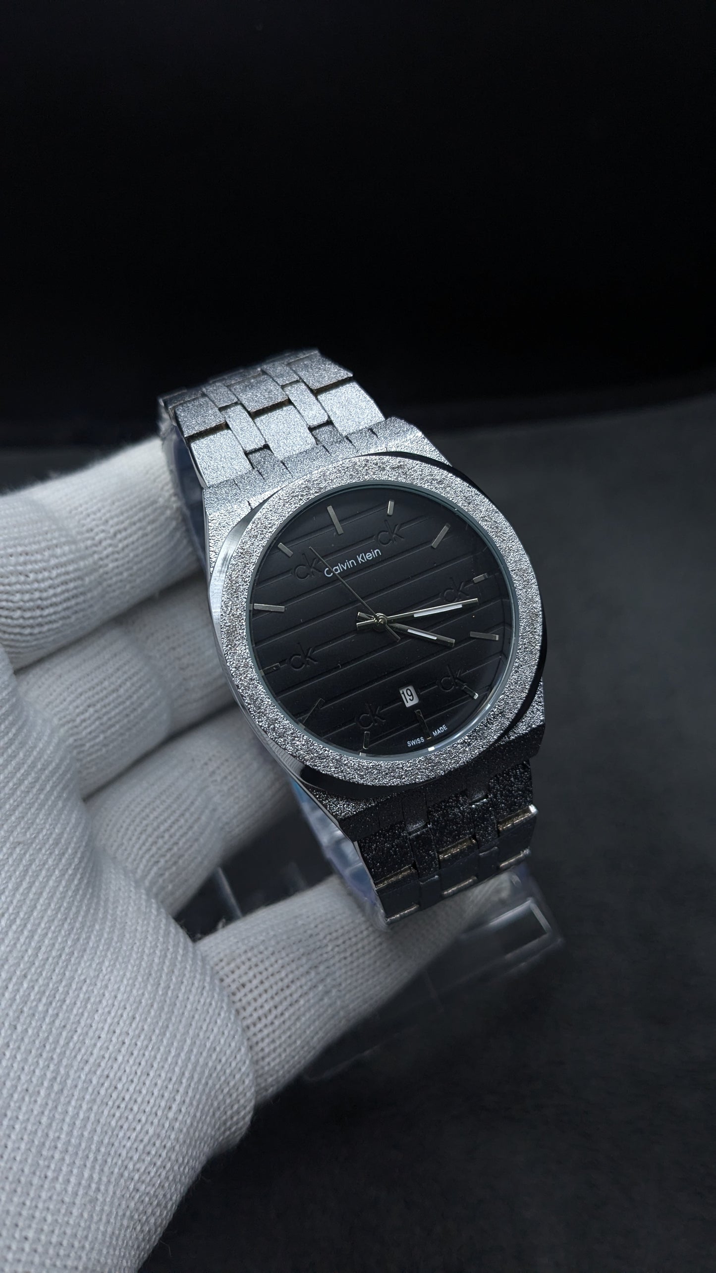 Classic Men's Watch Ice Blue Dial Business TLXT Ultra-thin Simple High-quality Stainless Steel Men's Wristwatch