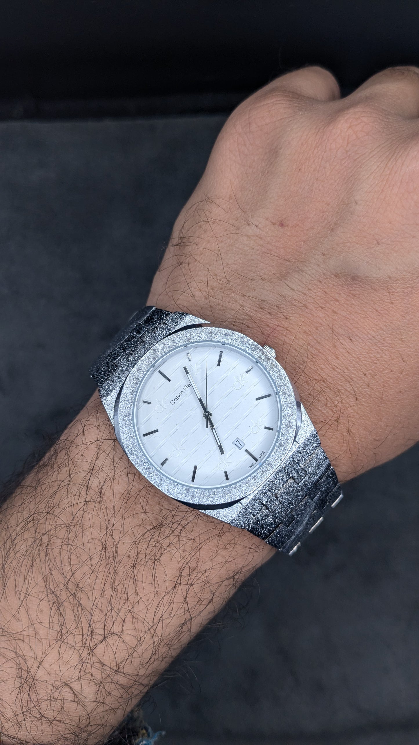 Classic Men's Watch Ice Blue Dial Business TLXT Ultra-thin Simple High-quality Stainless Steel Men's Wristwatch