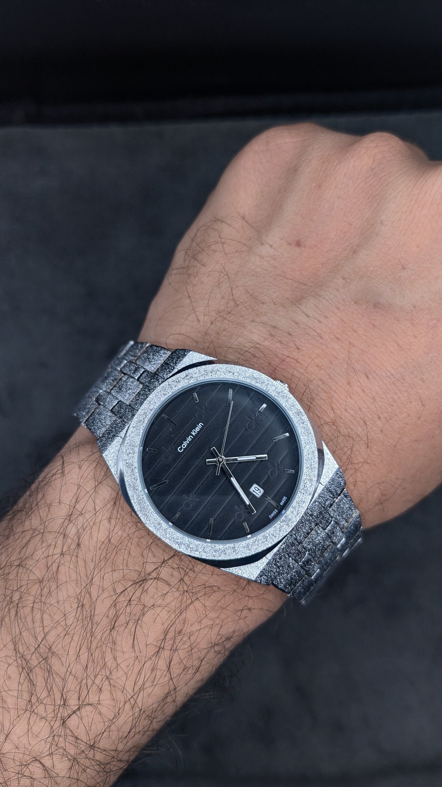 Classic Men's Watch Ice Blue Dial Business TLXT Ultra-thin Simple High-quality Stainless Steel Men's Wristwatch